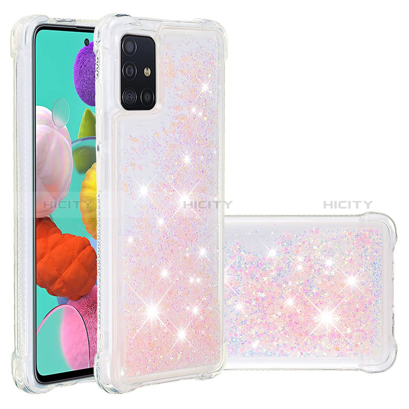 Coque Silicone Housse Etui Gel Bling-Bling S01 pour Samsung Galaxy A51 5G Plus