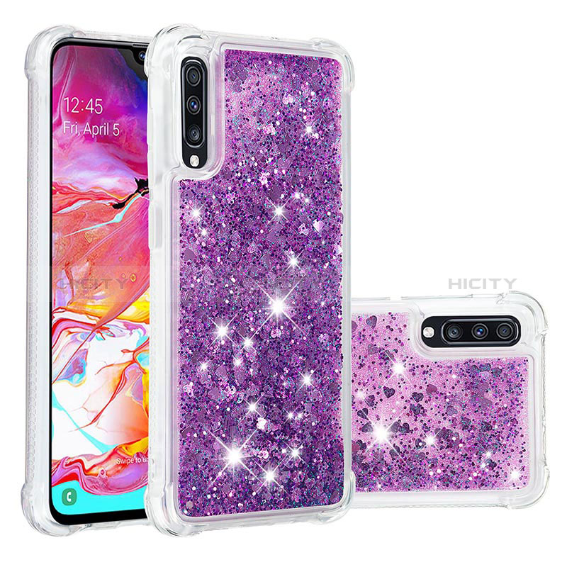 Coque Silicone Housse Etui Gel Bling-Bling S01 pour Samsung Galaxy A70S Plus