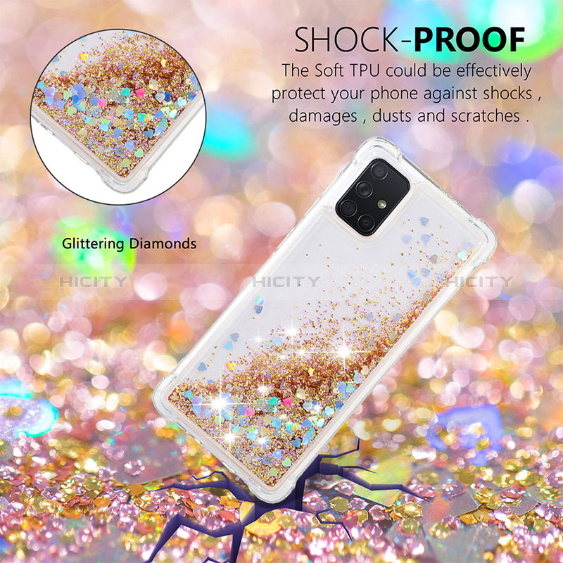 Coque Silicone Housse Etui Gel Bling-Bling S01 pour Samsung Galaxy A71 5G Plus