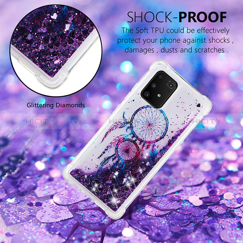 Coque Silicone Housse Etui Gel Bling-Bling S01 pour Samsung Galaxy A91 Plus