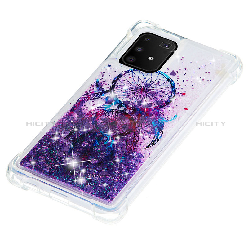 Coque Silicone Housse Etui Gel Bling-Bling S01 pour Samsung Galaxy A91 Plus