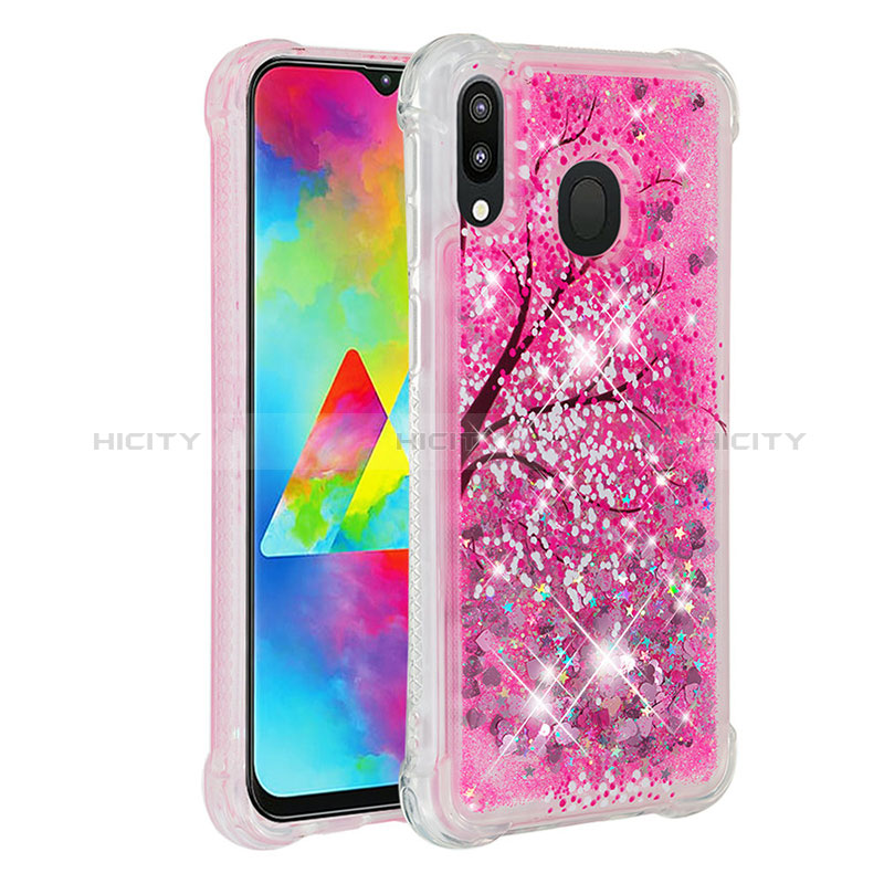 Coque Silicone Housse Etui Gel Bling-Bling S01 pour Samsung Galaxy M20 Plus