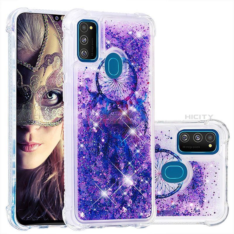 Coque Silicone Housse Etui Gel Bling-Bling S01 pour Samsung Galaxy M21 Plus