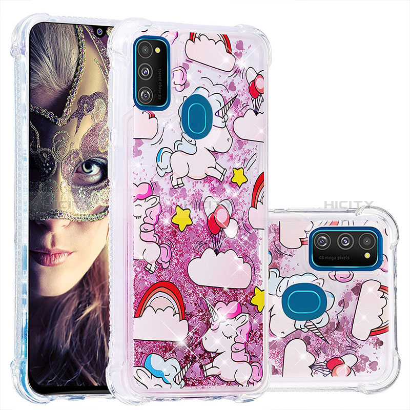 Coque Silicone Housse Etui Gel Bling-Bling S01 pour Samsung Galaxy M21 Plus