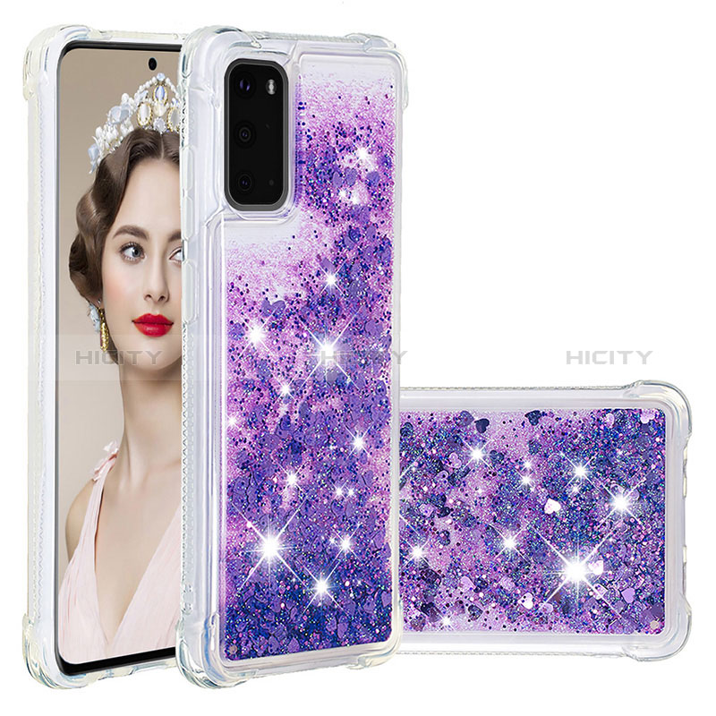 Coque Silicone Housse Etui Gel Bling-Bling S01 pour Samsung Galaxy S20 Plus