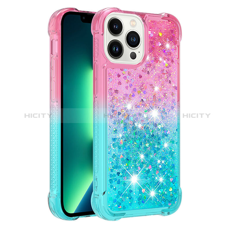 Coque Silicone Housse Etui Gel Bling-Bling S02 pour Apple iPhone 13 Pro Max Plus