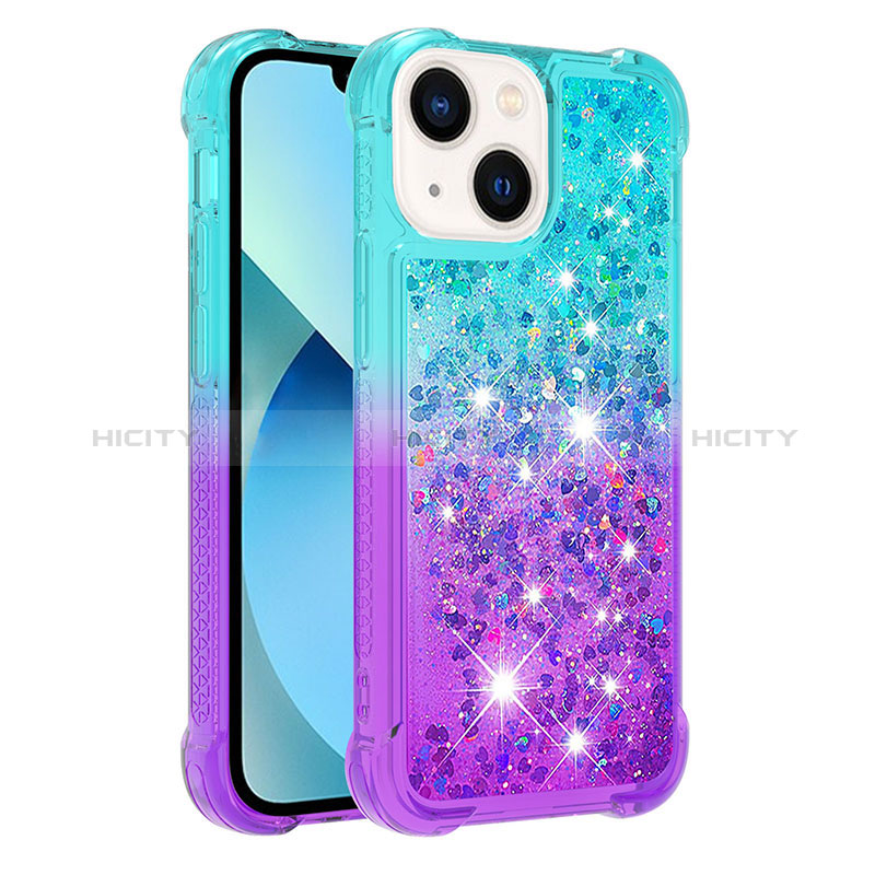 Coque Silicone Housse Etui Gel Bling-Bling S02 pour Apple iPhone 14 Plus Plus