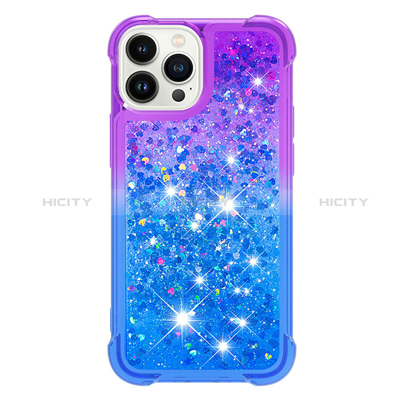 Coque Silicone Housse Etui Gel Bling-Bling S02 pour Apple iPhone 14 Pro Plus