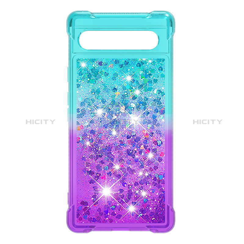 Coque Silicone Housse Etui Gel Bling-Bling S02 pour Google Pixel 7a 5G Plus