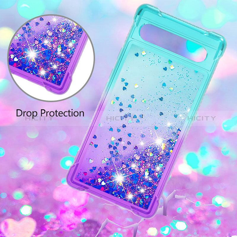 Coque Silicone Housse Etui Gel Bling-Bling S02 pour Google Pixel 7a 5G Plus