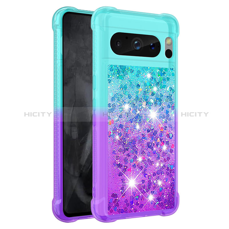 Coque Silicone Housse Etui Gel Bling-Bling S02 pour Google Pixel 8 Pro 5G Plus