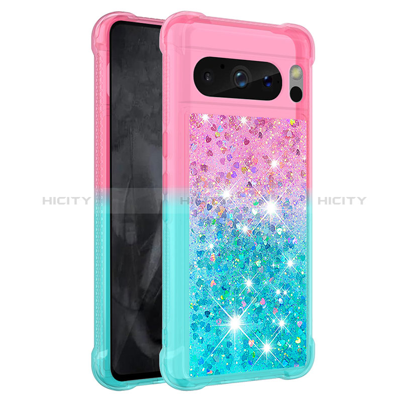 Coque Silicone Housse Etui Gel Bling-Bling S02 pour Google Pixel 8 Pro 5G Plus