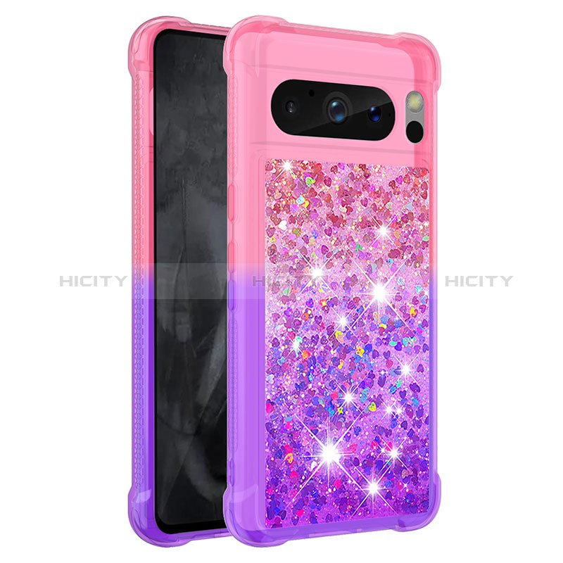 Coque Silicone Housse Etui Gel Bling-Bling S02 pour Google Pixel 8 Pro 5G Plus