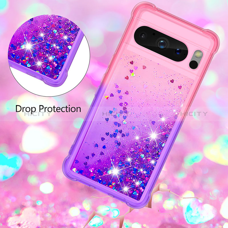 Coque Silicone Housse Etui Gel Bling-Bling S02 pour Google Pixel 8 Pro 5G Plus