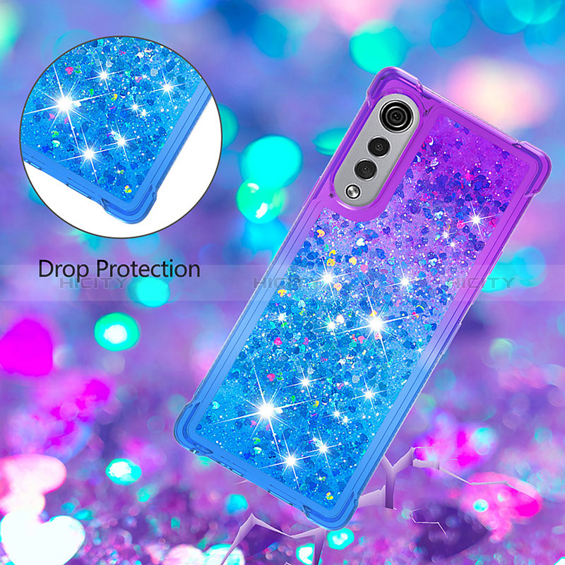 Coque Silicone Housse Etui Gel Bling-Bling S02 pour LG Velvet 5G Plus