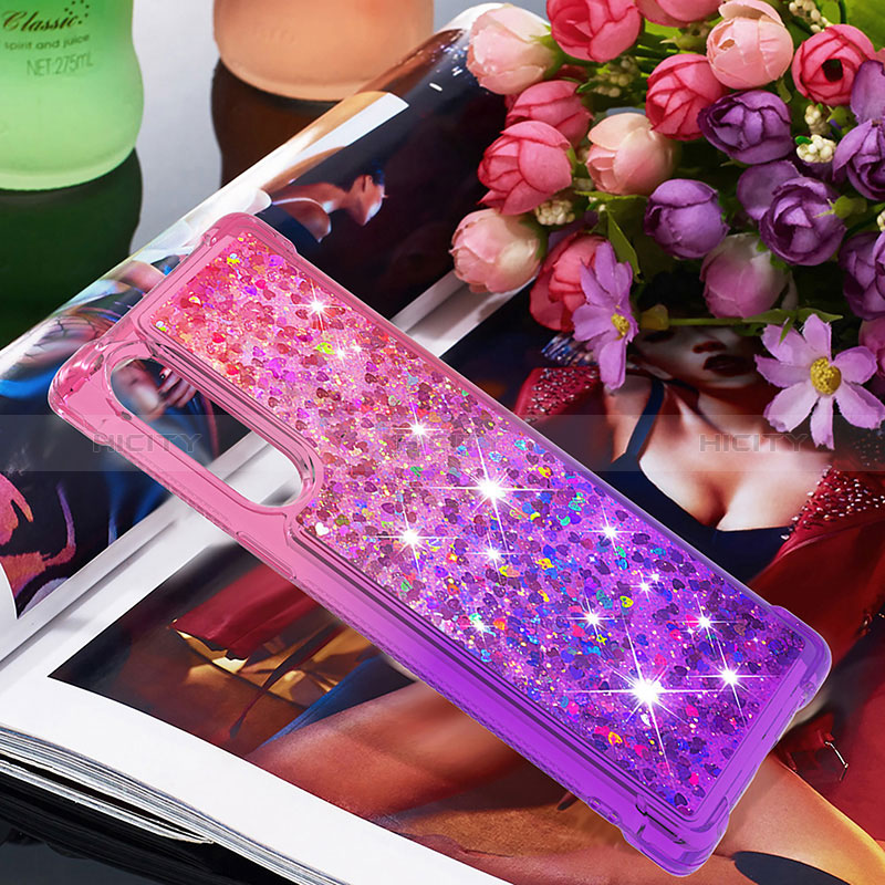 Coque Silicone Housse Etui Gel Bling-Bling S02 pour LG Velvet 5G Plus