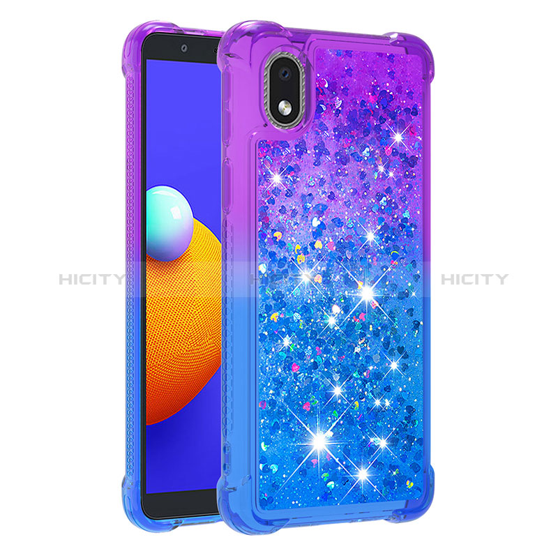 Coque Silicone Housse Etui Gel Bling-Bling S02 pour Samsung Galaxy A01 Core Plus