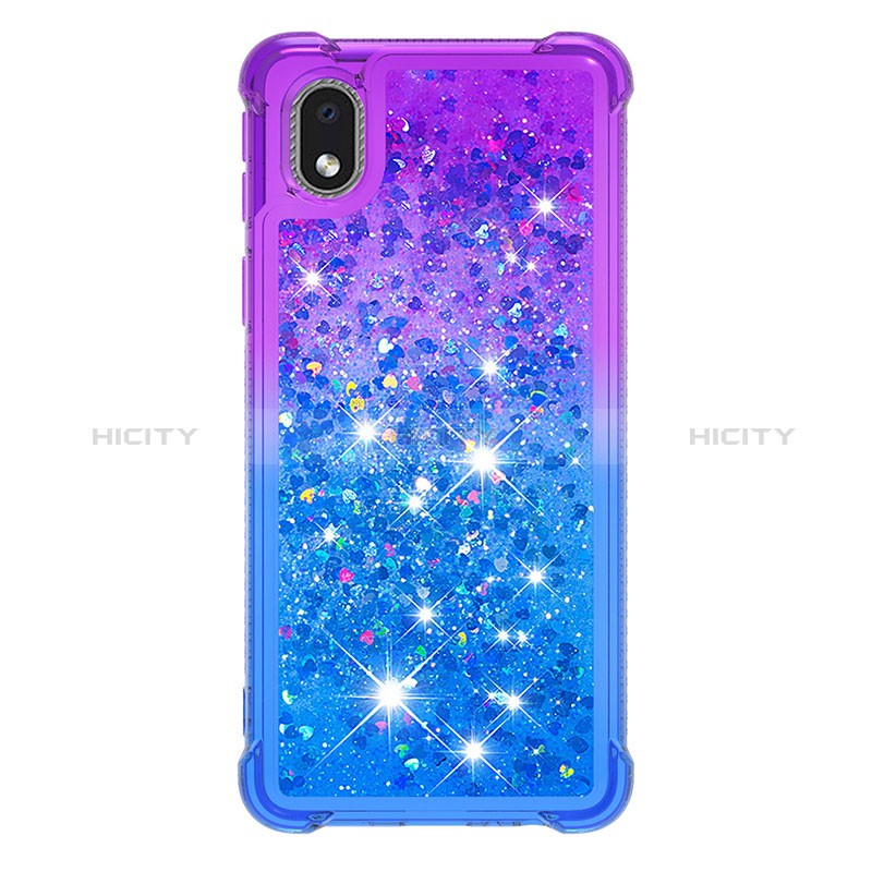 Coque Silicone Housse Etui Gel Bling-Bling S02 pour Samsung Galaxy A01 Core Plus