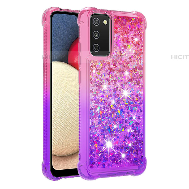 Coque Silicone Housse Etui Gel Bling-Bling S02 pour Samsung Galaxy A03s Plus