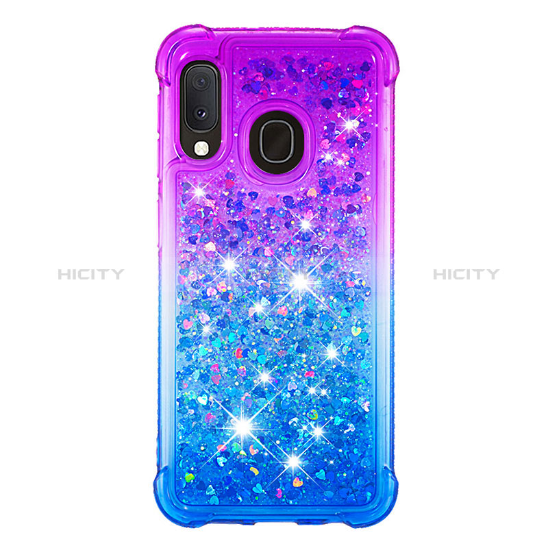 Coque Silicone Housse Etui Gel Bling-Bling S02 pour Samsung Galaxy A20e Plus