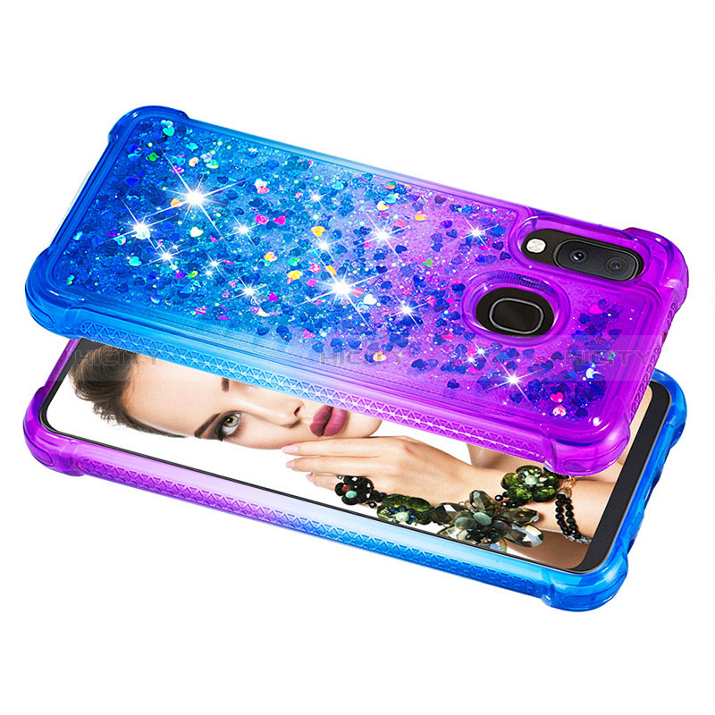 Coque Silicone Housse Etui Gel Bling-Bling S02 pour Samsung Galaxy A20e Plus