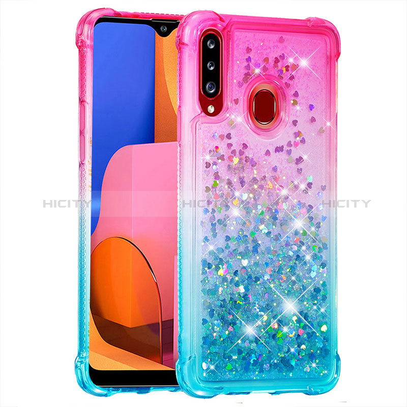 Coque Silicone Housse Etui Gel Bling-Bling S02 pour Samsung Galaxy A20s Plus