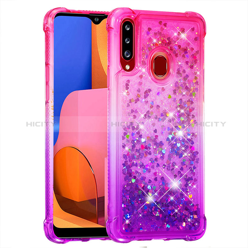 Coque Silicone Housse Etui Gel Bling-Bling S02 pour Samsung Galaxy A20s Plus