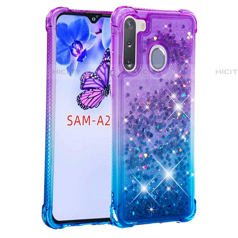 Coque Silicone Housse Etui Gel Bling-Bling S02 pour Samsung Galaxy A21 European Plus