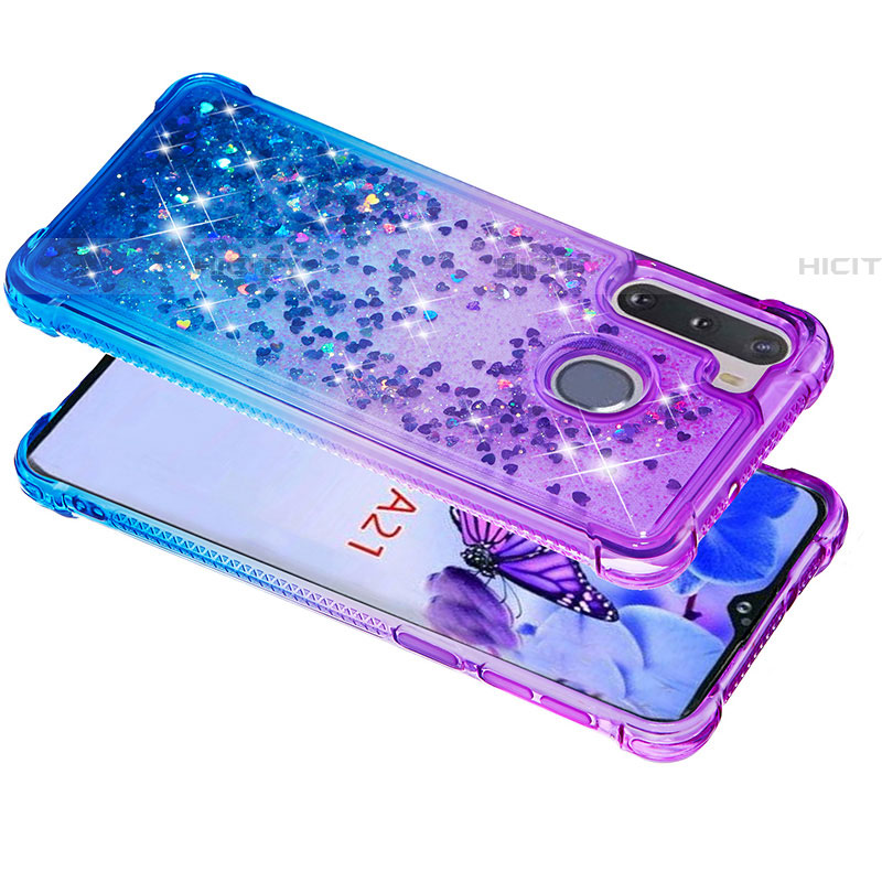 Coque Silicone Housse Etui Gel Bling-Bling S02 pour Samsung Galaxy A21 European Plus