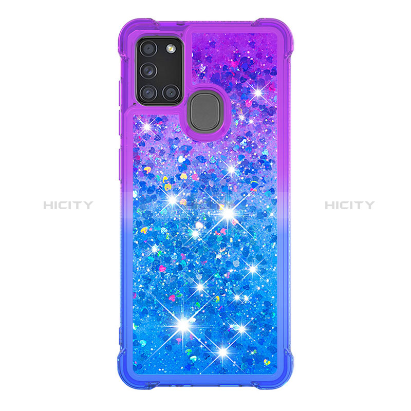 Coque Silicone Housse Etui Gel Bling-Bling S02 pour Samsung Galaxy A21s Plus