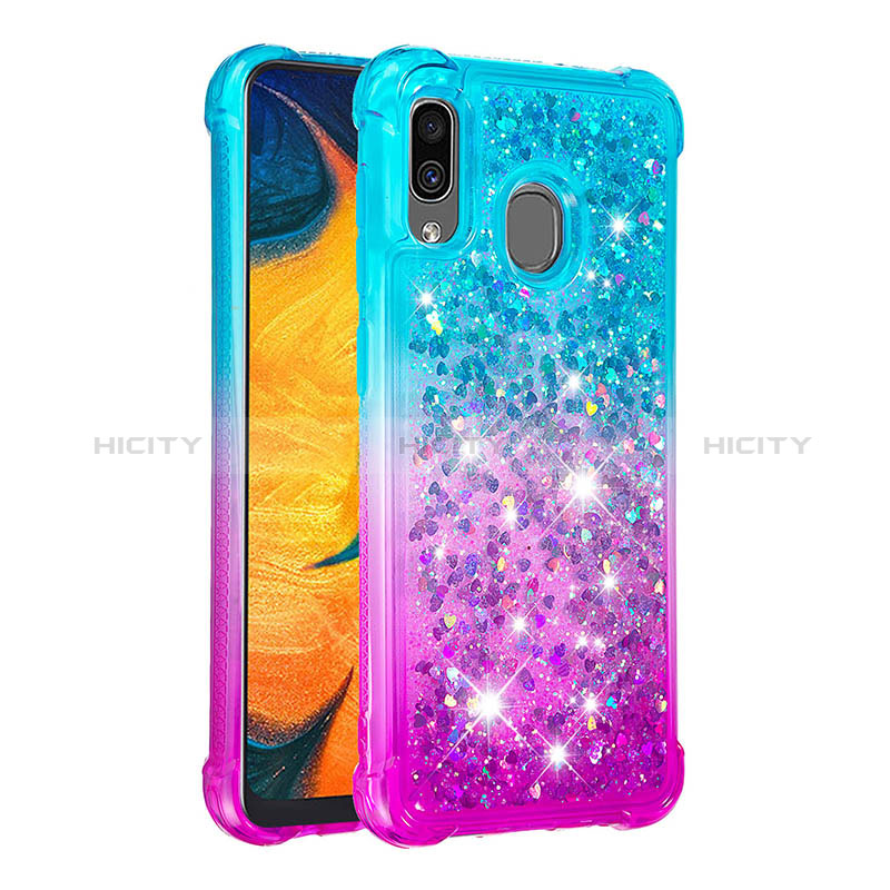 Coque Silicone Housse Etui Gel Bling-Bling S02 pour Samsung Galaxy A30 Plus