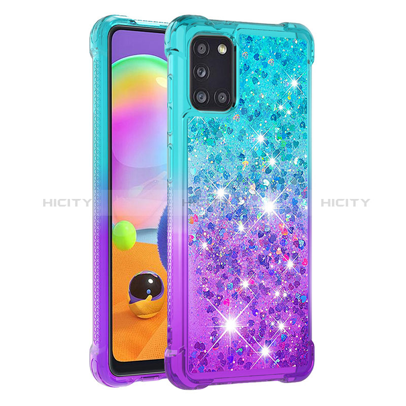 Coque Silicone Housse Etui Gel Bling-Bling S02 pour Samsung Galaxy A31 Plus