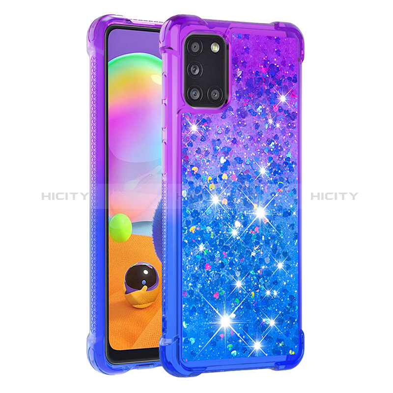 Coque Silicone Housse Etui Gel Bling-Bling S02 pour Samsung Galaxy A31 Plus