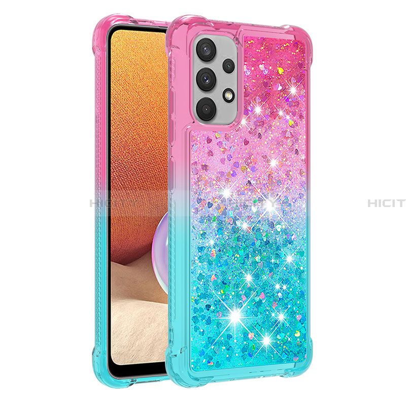 Coque Silicone Housse Etui Gel Bling-Bling S02 pour Samsung Galaxy A32 5G Plus