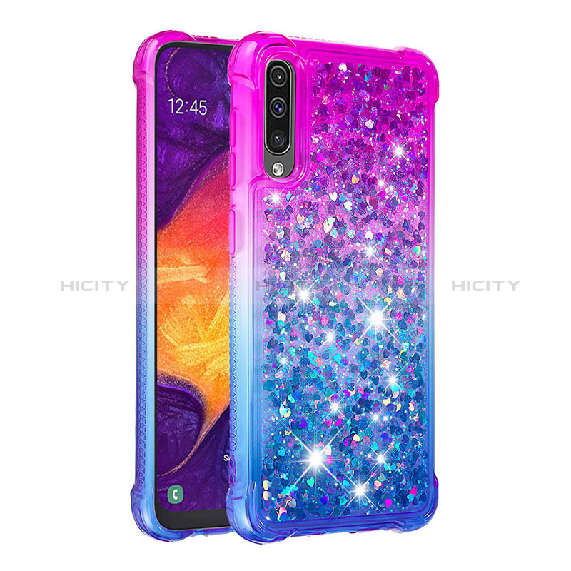 Coque Silicone Housse Etui Gel Bling-Bling S02 pour Samsung Galaxy A50S Plus