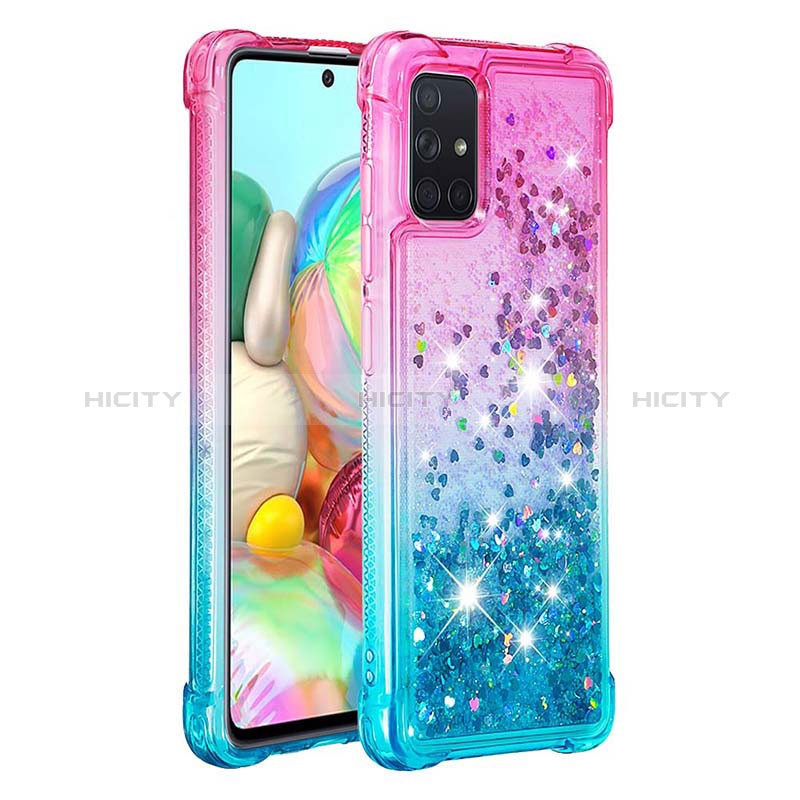 Coque Silicone Housse Etui Gel Bling-Bling S02 pour Samsung Galaxy A71 4G A715 Plus