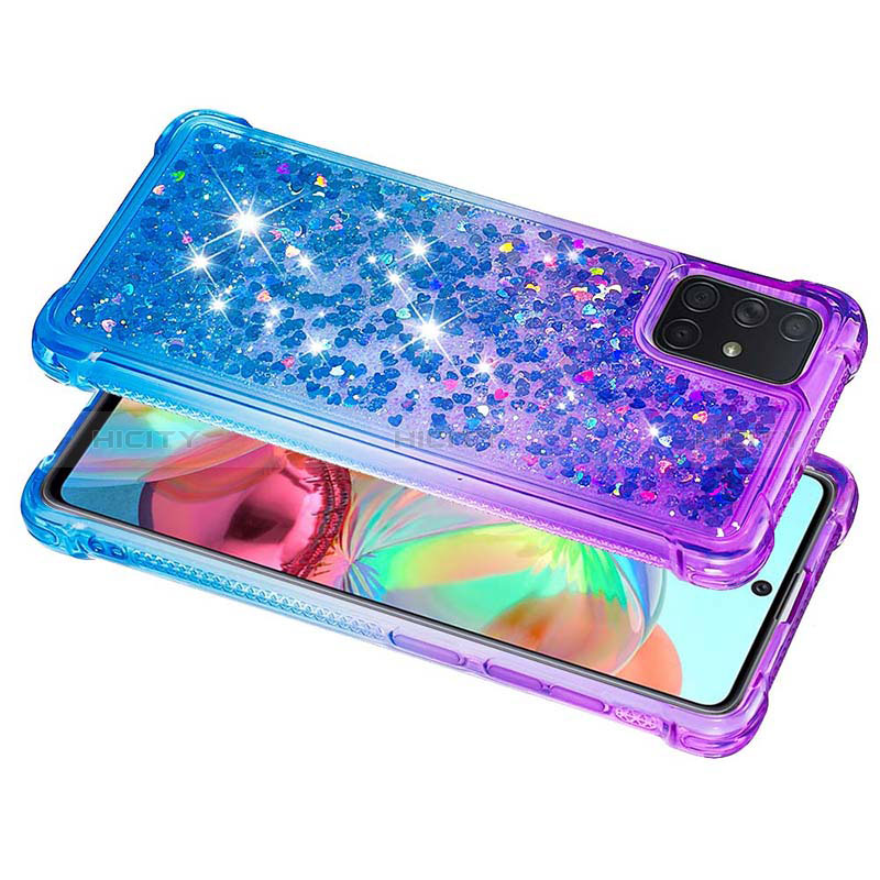 Coque Silicone Housse Etui Gel Bling-Bling S02 pour Samsung Galaxy A71 4G A715 Plus