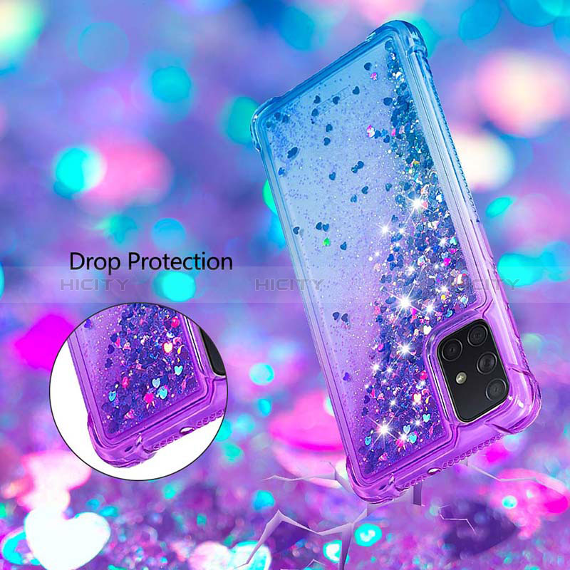 Coque Silicone Housse Etui Gel Bling-Bling S02 pour Samsung Galaxy A71 4G A715 Plus