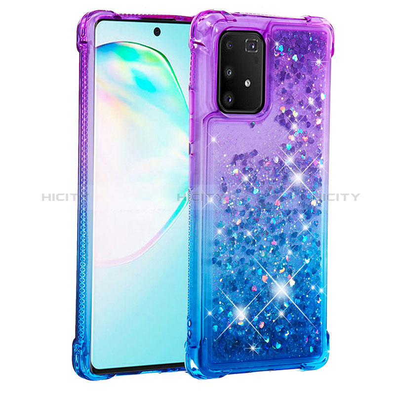 Coque Silicone Housse Etui Gel Bling-Bling S02 pour Samsung Galaxy A91 Plus