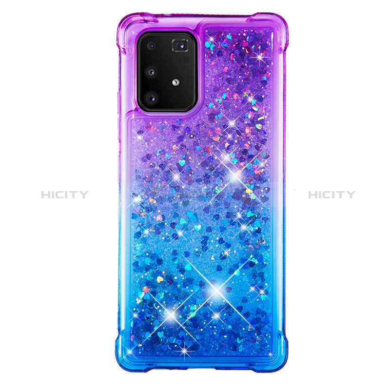 Coque Silicone Housse Etui Gel Bling-Bling S02 pour Samsung Galaxy A91 Plus