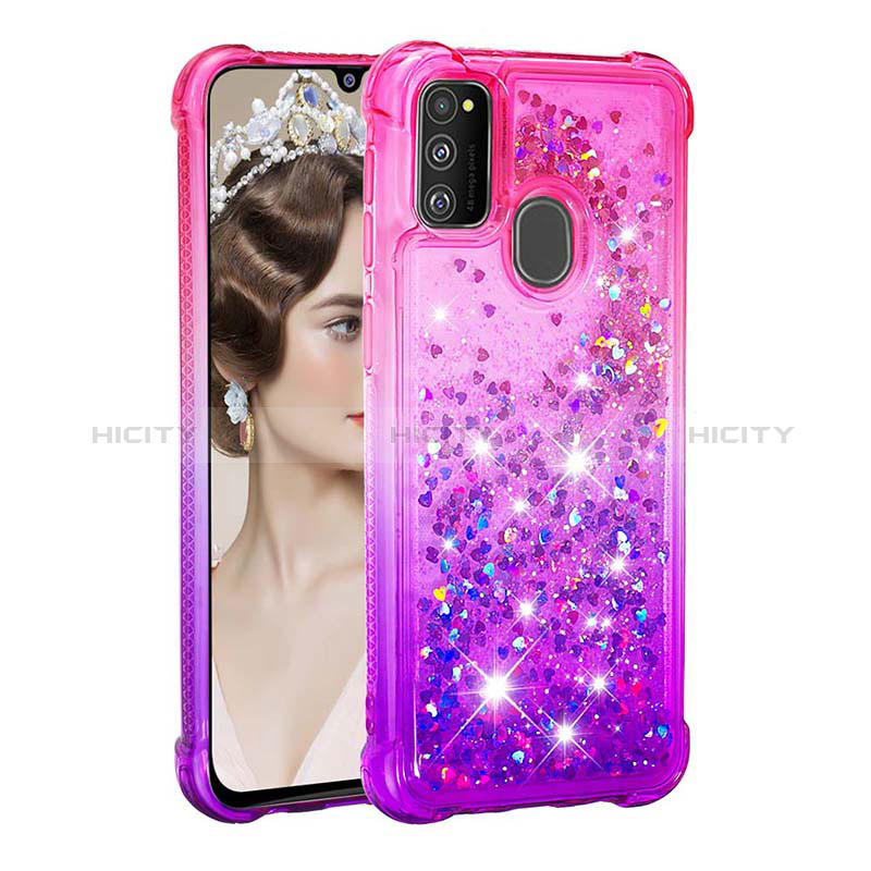 Coque Silicone Housse Etui Gel Bling-Bling S02 pour Samsung Galaxy M21 Plus