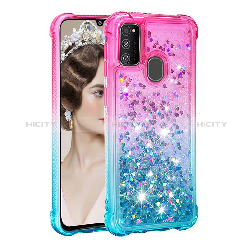 Coque Silicone Housse Etui Gel Bling-Bling S02 pour Samsung Galaxy M30s Plus