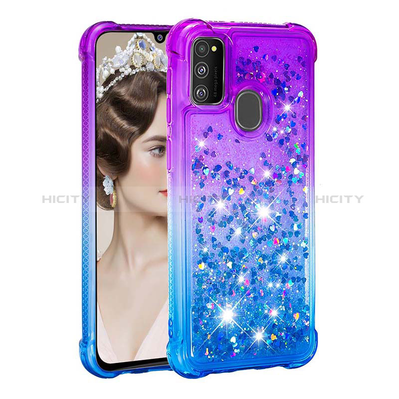 Coque Silicone Housse Etui Gel Bling-Bling S02 pour Samsung Galaxy M30s Plus