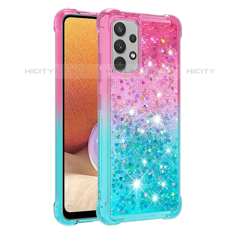 Coque Silicone Housse Etui Gel Bling-Bling S02 pour Samsung Galaxy M32 5G Plus