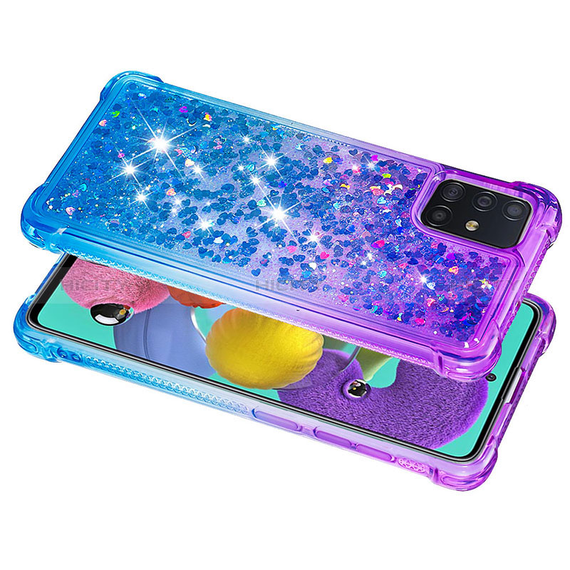 Coque Silicone Housse Etui Gel Bling-Bling S02 pour Samsung Galaxy M40S Plus