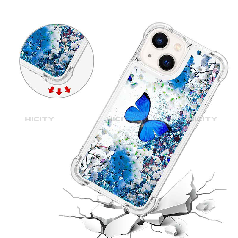 Coque Silicone Housse Etui Gel Bling-Bling S03 pour Apple iPhone 13 Plus