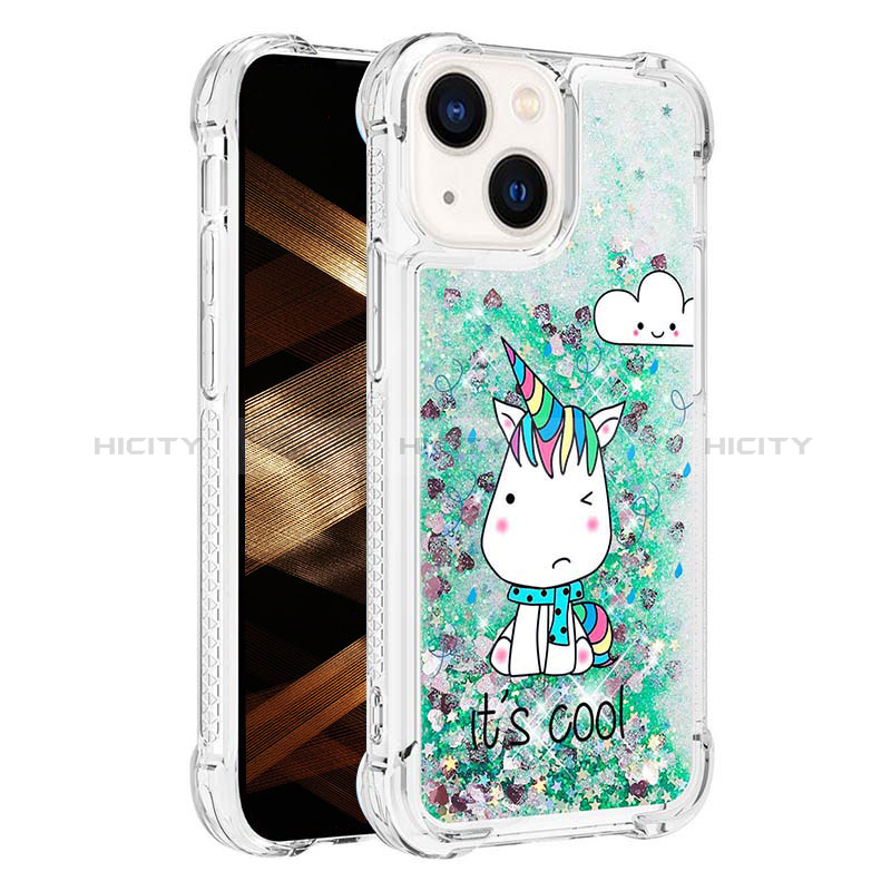 Coque Silicone Housse Etui Gel Bling-Bling S03 pour Apple iPhone 13 Plus