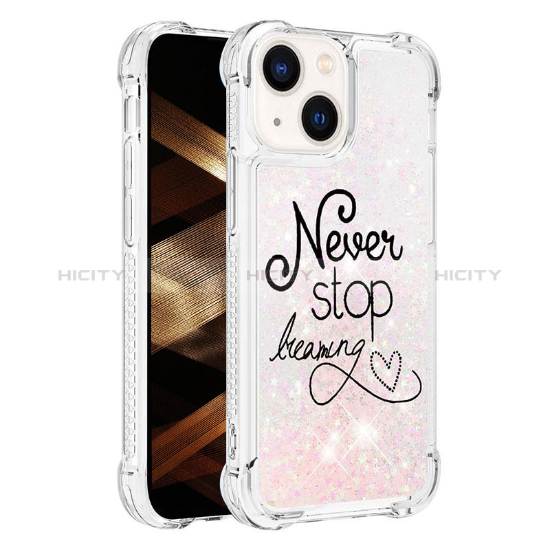 Coque Silicone Housse Etui Gel Bling-Bling S03 pour Apple iPhone 13 Plus