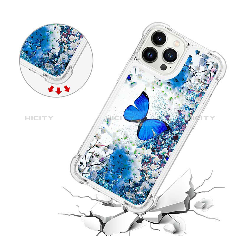 Coque Silicone Housse Etui Gel Bling-Bling S03 pour Apple iPhone 14 Pro Plus