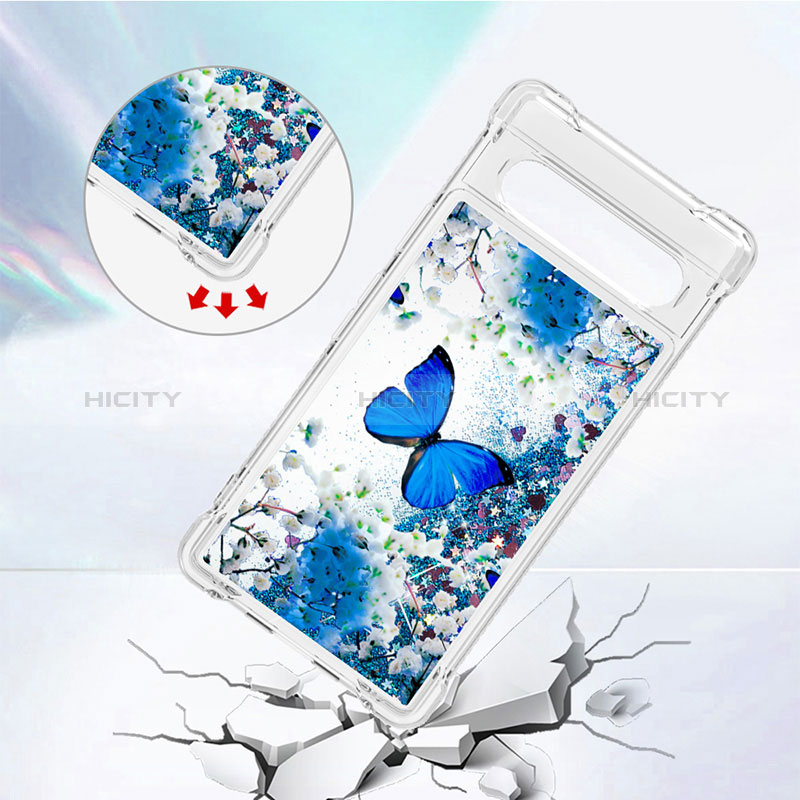 Coque Silicone Housse Etui Gel Bling-Bling S03 pour Google Pixel 7a 5G Plus